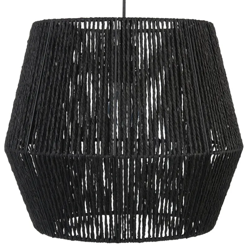 Lampa wisząca gweru plecionka czarny