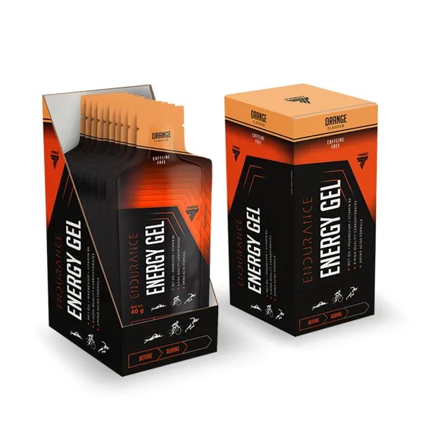 Zestaw ENERGY GEL ORANGE o smaku pomarańczowym 40 g x 10 szt.