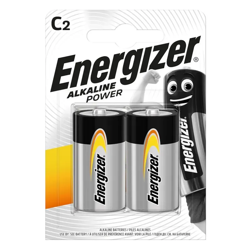 Energizer Bateria Alkaline Power Alkaliczna C LR14 2 szt. blister
