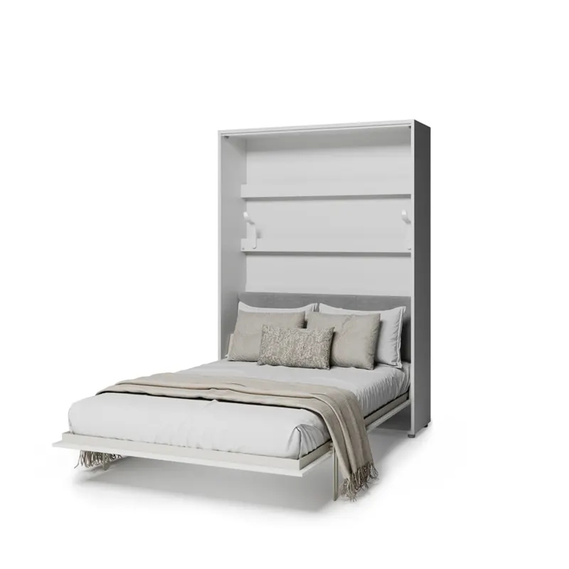 Półkotapczan pionowy elektryczny BC-36 Bed Concept 140x200 cm Rozmiar łóżka - 140x200 cm | Kolor - Biały połysk | Kolor zagłówka - Szary komfort bez wysiłku | inteligentna technologia