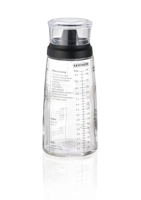 Shaker LEIFHEIT 3195 z miarką BUTELKA DO SOSÓW DRESSINGÓW 300 ml