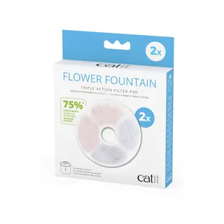 Catit 2.0, poidełko fontanna Flower - Zestaw filtrów TRIPLE ACTION (bez ramki, 2 szt.)