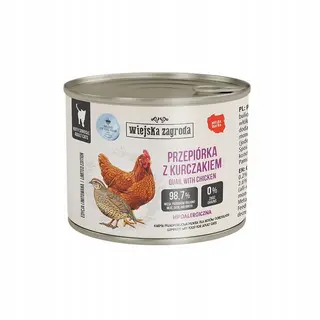 WIEJSKA ZAGRODA Przepiórka z kurczakiem - mokra karma dla kota - 180g