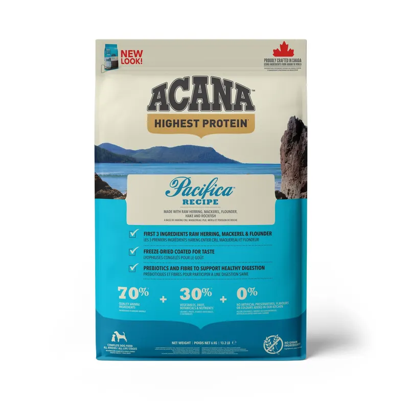 Acana Highest Protein, śledź, łosoś i flądra - 6 kg