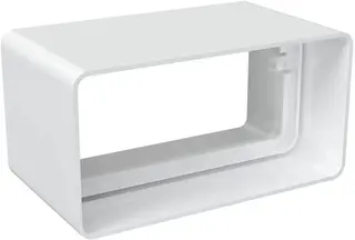 BIAŁE RURY WENTYLACYJNE Z PCV I ZŁĄCZE PŁASKO KANAŁOWE 110X55MM