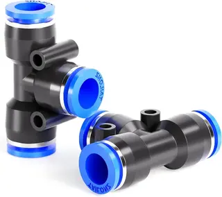 PLASTIKOWA ZŁĄCZKA T WCISKANA 12 MM OD 10 SZTUK DO POŁĄCZENIA RUROWEGO