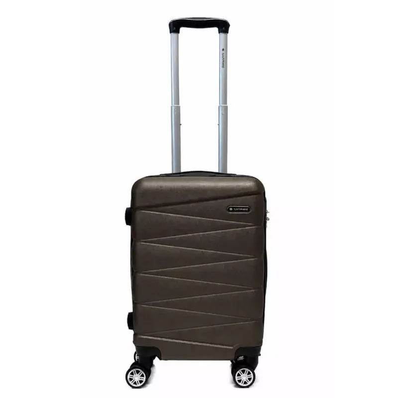 Walizka na kółkach Sapphire ST-2240 kabinowa brązowa - mała S DUO