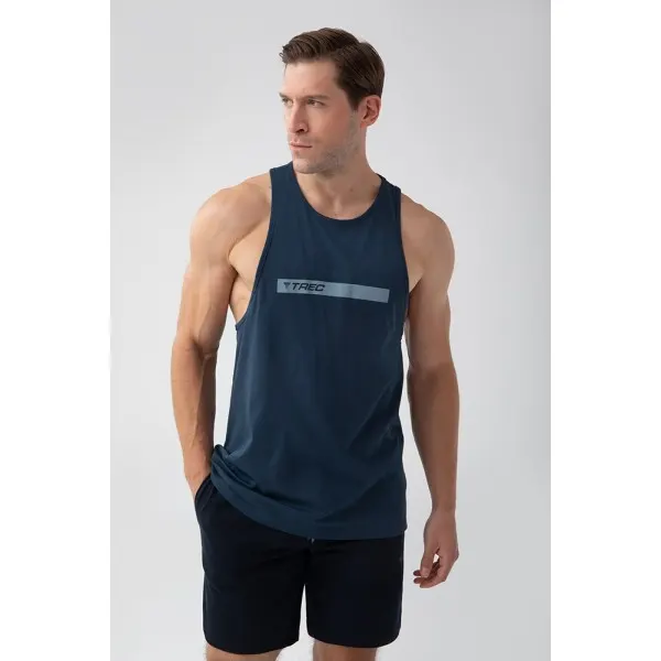 Granatowy tank top męski TW BASIC TANK TOP 181 M NAVY - XXXL