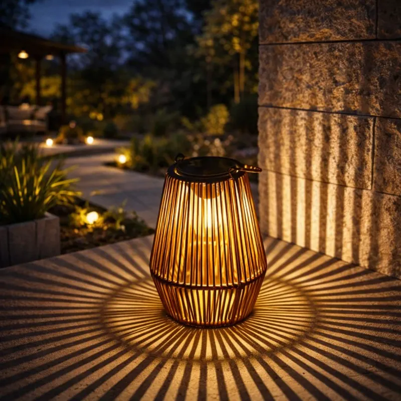 Solarna lampa ogrodowa Led o hipnotyzującym wzorze światła Nyraelis