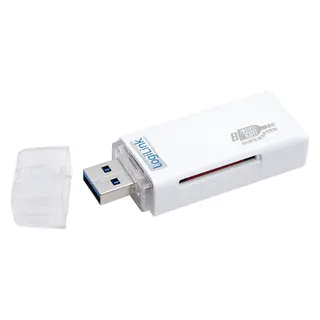 LogiLink USB 3.0 card reader, for SD/microSD, biały