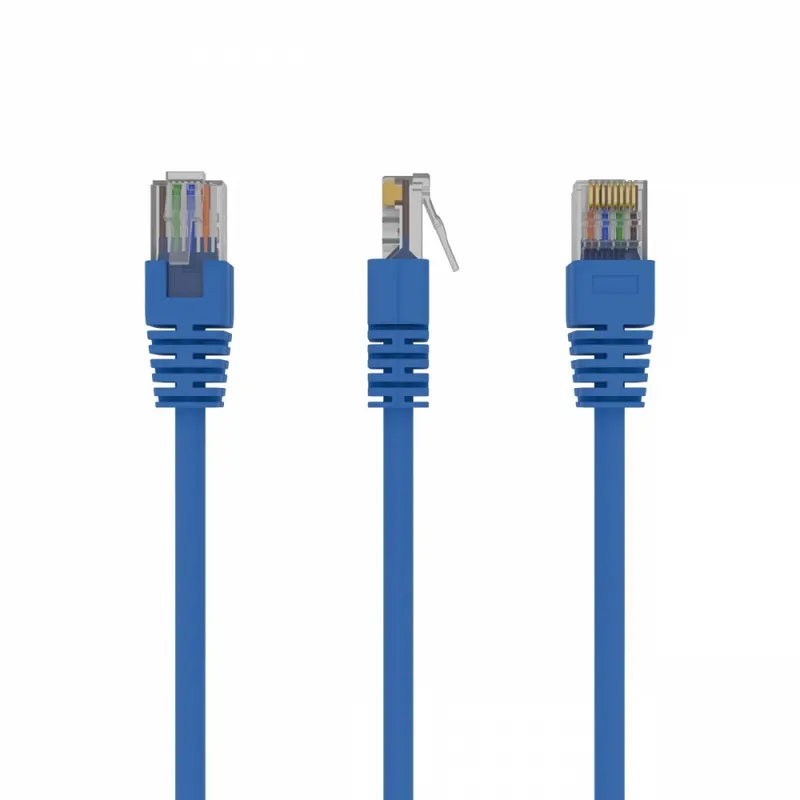 Gembird Patch cord kat.5e osłonka zalewana 0.25m niebieski