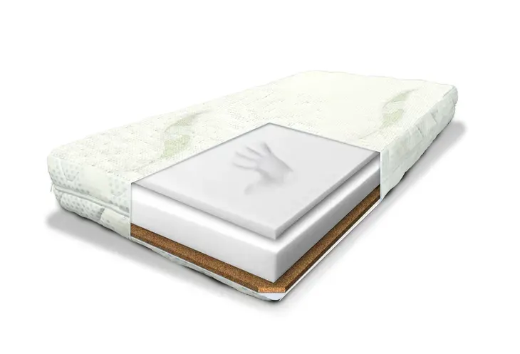 Materac Dziecięcy średnio-twardy Kokos-Pianka-Visco 120x60 K+P+V