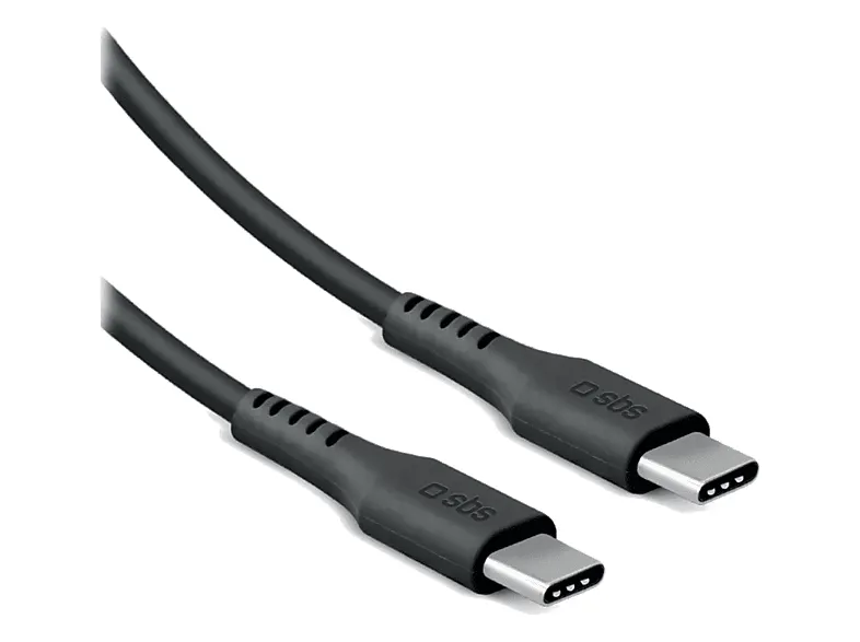 Kabel USB-C SBS do 2.0 (60 W / 480 Mbps) 2m Czarny