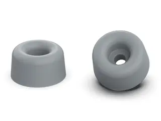 Stopka przykręcana (odbojnik) D-19,0mm H-13mm d1-4,0mm, gumowa szara