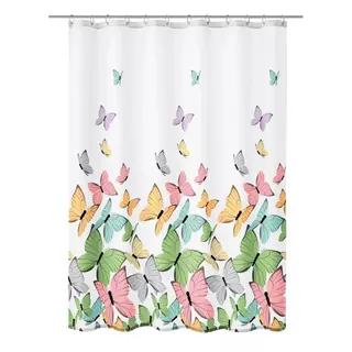 Kleine wolke butterflies tekstylna zasłona prysznicowa multicolor 180x180 cm