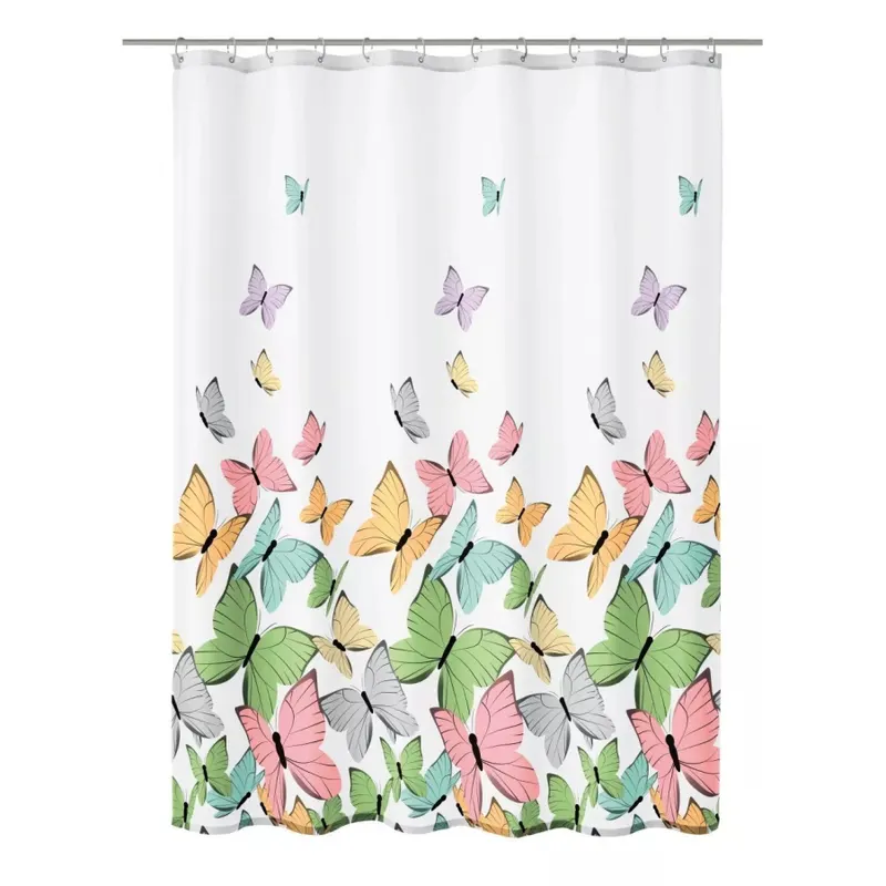 Kleine wolke butterflies tekstylna zasłona prysznicowa multicolor 180x180 cm
