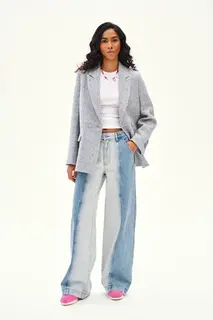 Szerokie spodnie jeansowe Secret Shine