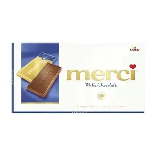 Czekolada MERCI Mleczna Milk Chocolate 100g