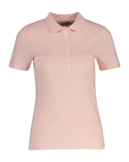 Gant Koszulka Polo Damska Z Krótkim Rękawem Slim Fit Różowa