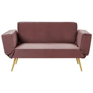 Sofa rozkładana saarela różowy