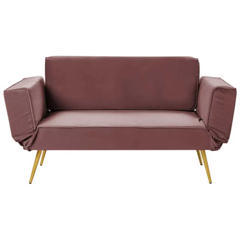 Sofa rozkładana saarela różowy