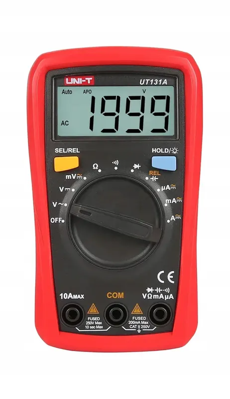 MIERNIK UNIWERSALNY LCD AUTOMATYCZNA ZMIANA ZAKRESÓW DIOD