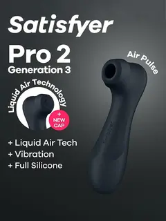 Satisfyer Pro 2 Generation 3 With Liquid Air Black