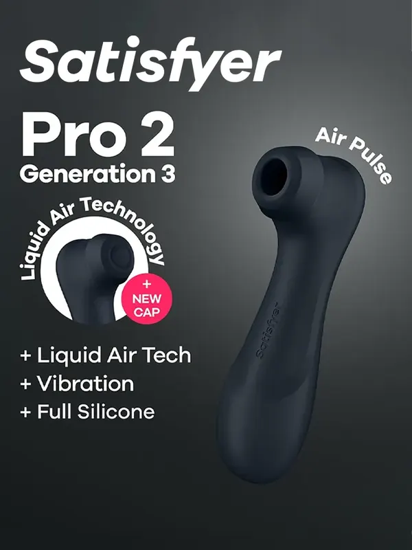 Satisfyer Pro 2 Generation 3 With Liquid Air Black