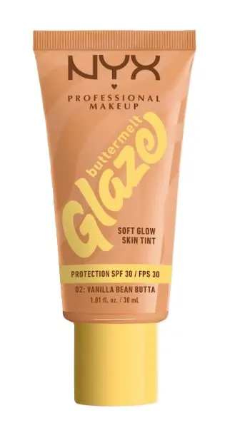 NYX Professional Makeup Buttermelt Glaze Soft Glow Skin Tint SPF30 Podkład 02 Vanilla Bean Butta