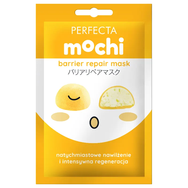 Perfecta Mochi Barrier Repair Mask maseczka do twarzy z masłem shea, skwalanem, mączką ryżową i masłem cupuaçu 8 ml