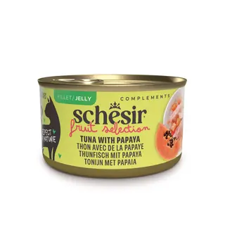 Korzystny pakiet Schesir Cat Fruit Selection, 24 x 75 g - Tuńczyk i papaja w galarecie
