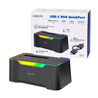 LogiLink Stacja dokująca USB-C do HDD/SDD 2.5/3.5'