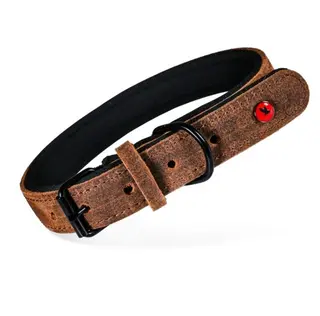 ZOLUX Komfort Skórzana kol. brązowy - obroża dla psa - 30 cm