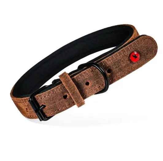 ZOLUX Komfort Skórzana kol. brązowy - obroża dla psa - 30 cm