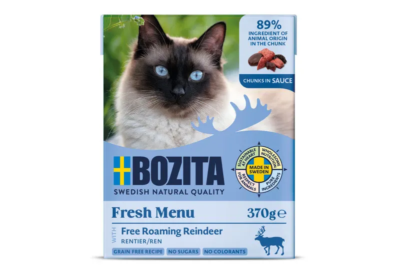 BOZITA Fresh Menu Renifer w sosie - mokra karma dla kota - 370g