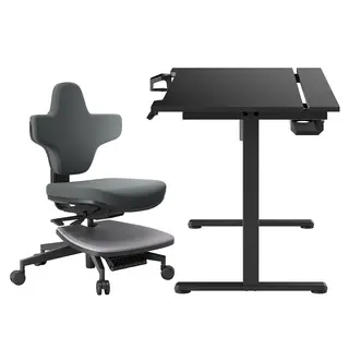 NEWTRAL MT-M Standing-Mate Ergonomiczne krzesło do biurka stojącego ACGAM JSD5-A1-02 z regulacją wysokości i elektryczną regulacją wysokości