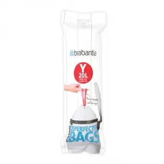 Worki na śmieci 20l Brabantia PerfectFit Bags białe 20 szt.