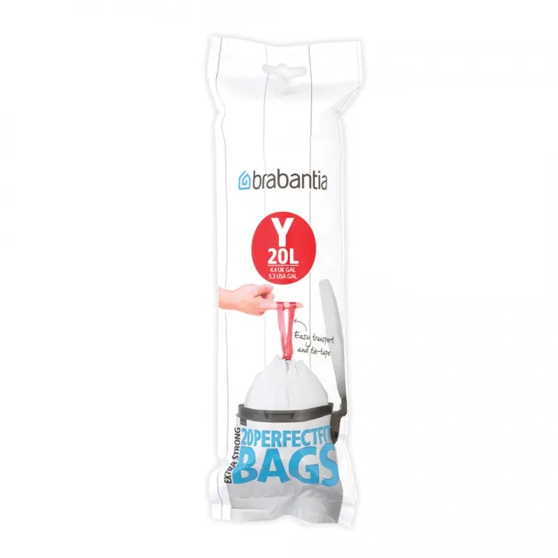 Worki na śmieci 20l Brabantia PerfectFit Bags białe 20 szt.