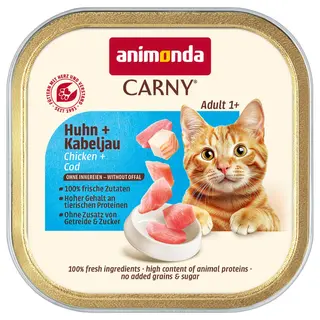 animonda Carny Adult, 32 x 85 g - Kurczak i dorsz