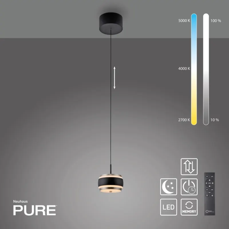Lampa wisząca PURE FALLING RINGS LED CCT PILOT 2503-18