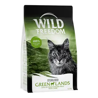 Wild Freedom Adult "Green Lands" Sterilised, jagnięcina - bezzbożowa receptura - 6,5 kg