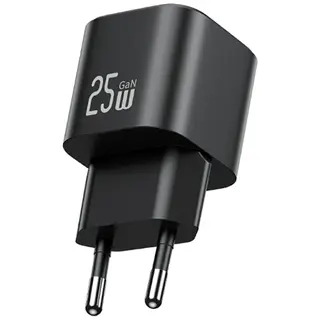 USAMS Ładowarka sieciowa JC Series CC289 25W GaN Fast Charger USB-C czarna