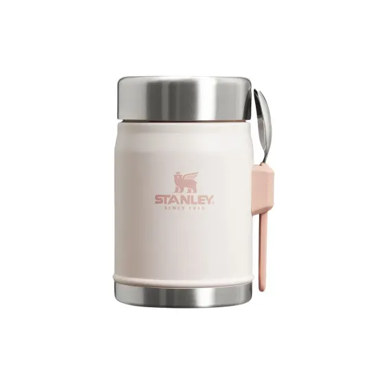 Termos na żywność z łyżeczką Stanley Classic Legendary Rose Quartz, 0,4 l