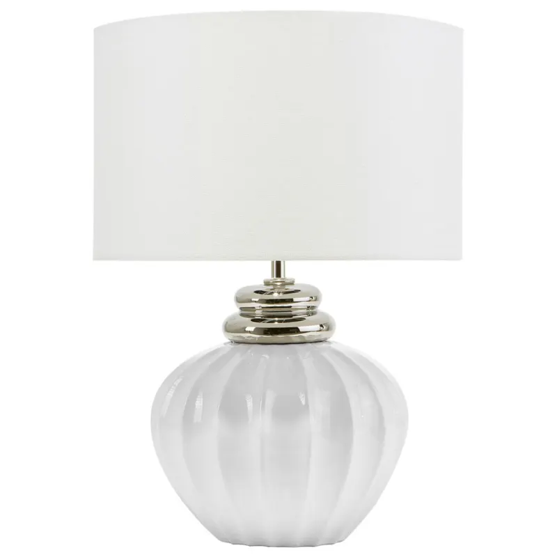 Lampa stołowa neris ceramika biały