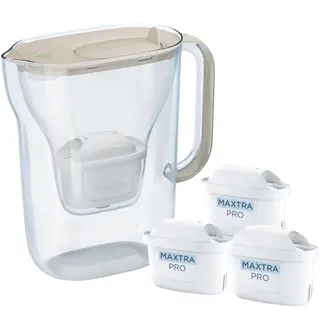 Dzbanek filtrujący Brita Style Essential Piaskowy + 3 wkłady Maxtra Pro Pure Performance