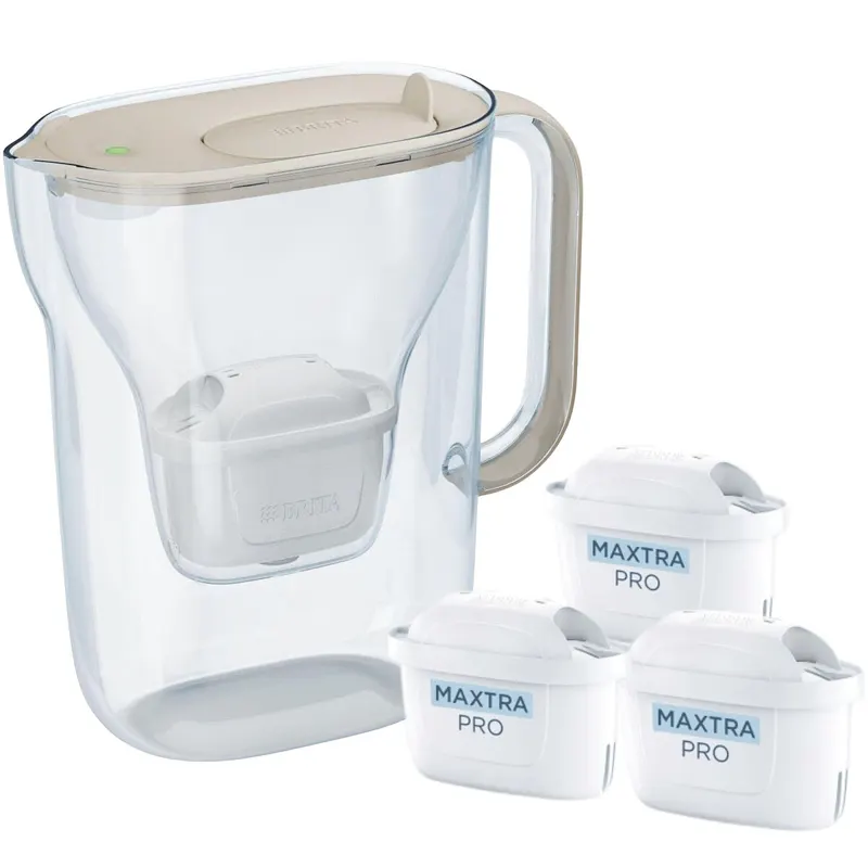 Dzbanek filtrujący Brita Style Essential Piaskowy + 3 wkłady Maxtra Pro Pure Performance