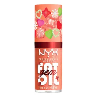 NYX Professional Makeup Fat Oil Gem Błyszczyk do Ust 01 Peach Diamond