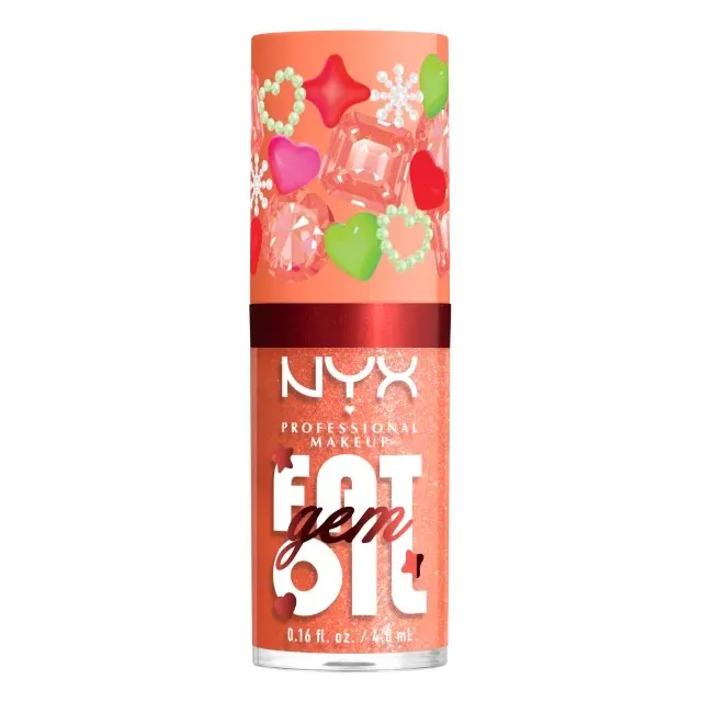 NYX Professional Makeup Fat Oil Gem Błyszczyk do Ust 01 Peach Diamond