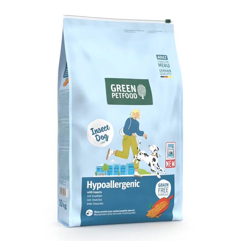 Green Petfood Hypoallergenic, z owadami - 10 kg