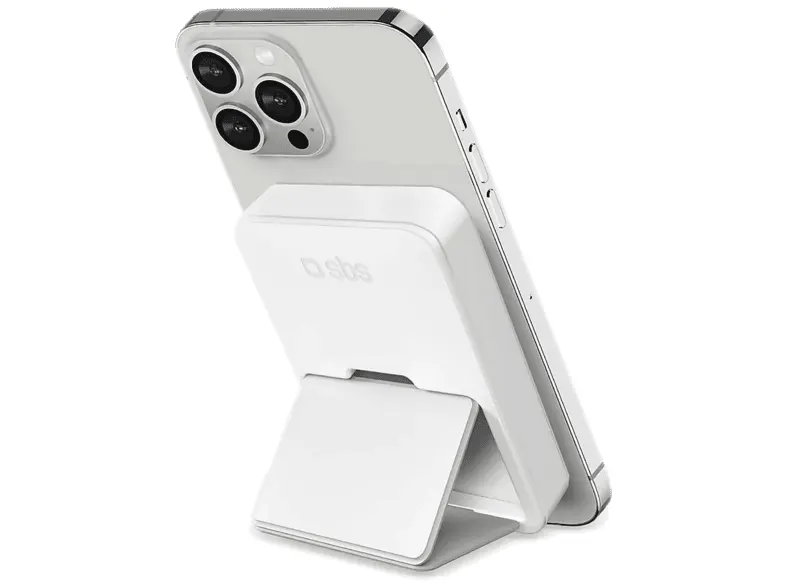 Powerbank SBS 5000mAh 1x USB-C USB-A MagSafe TEBB5000MAGSTANDW Biały
